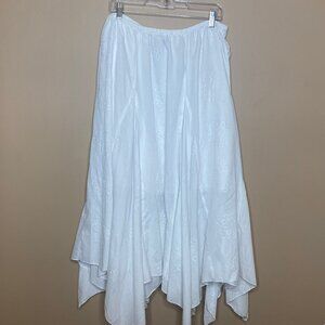 Precious Feminine White Cotton Fairy Skirt